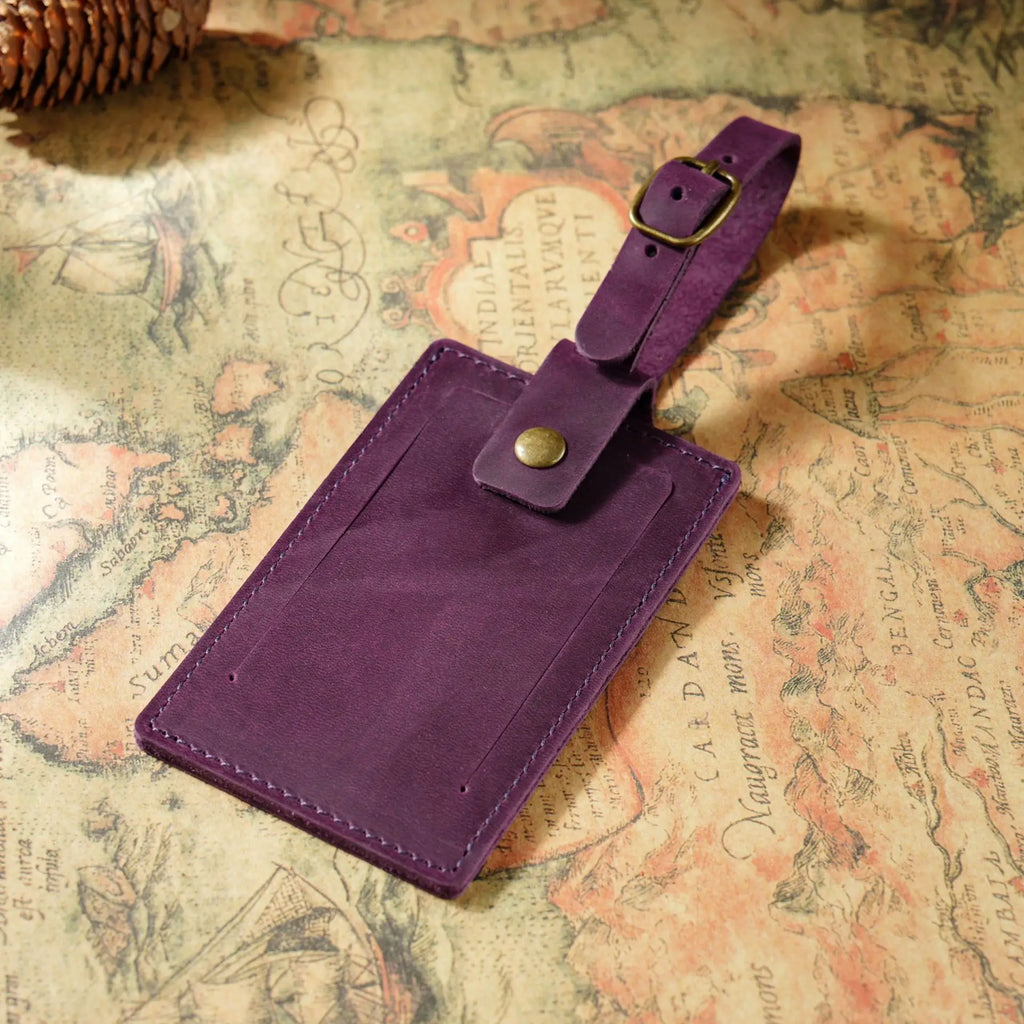Free Custom Letters New Top Layer Cowhide Aircraft Boarding Pass Creative Travel Box Hanging Tag Checked In Leather Luggage Tag