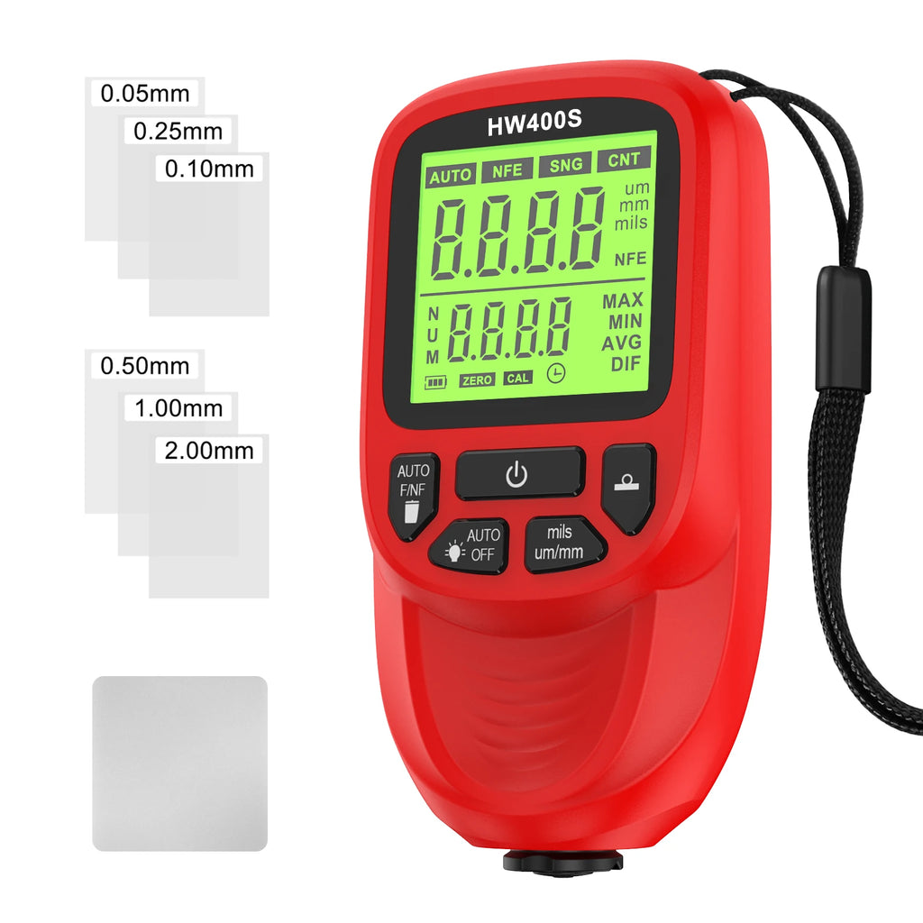 2025New Car Paint Thickness Tester Auto Film Coating Thickness Gauge Meter Manual Paint Tool Coating Test Accessories for Fe/NFE