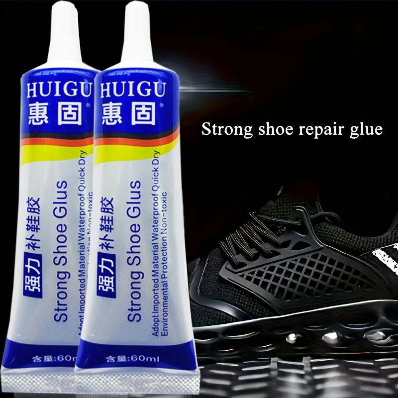 60ml Professional Shoe Adhesive Glue Quick Dry Waterproof Repair Kit for Boots Sneakers Shoes Long Lasting Strong Bonding