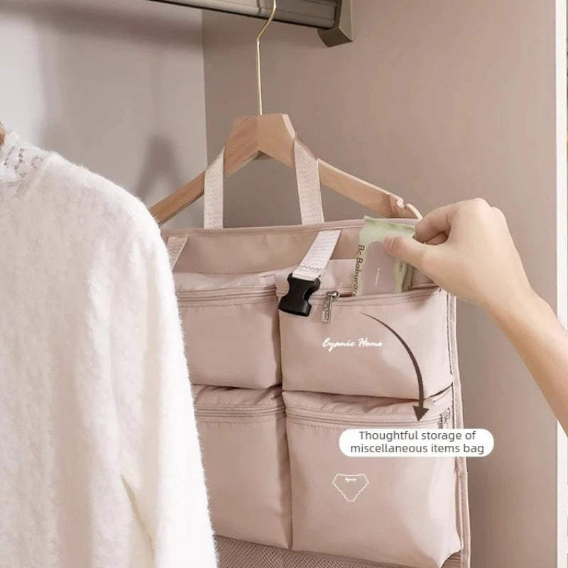 Travel Organizer Bag Set,Portable Large Capacity Foldable Storage Bag for Business TripLuggage Suitcase Clothe Closet Wall Mount
