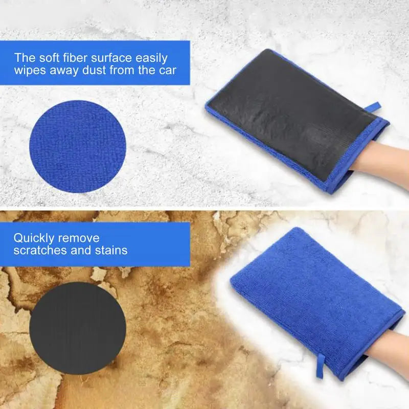 Clay Mitt Reusable Car Wash Mitt Professional Detailing Equipment Portable Vehicle Cleaning Tool for Daily Maintenance