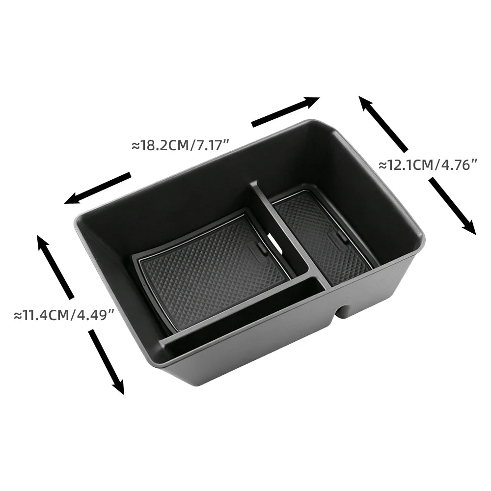 For Audi A3 8Y 2024 2025 2026 Armrest Storage Box Center Console Tray Holder Organizer Plate Stowing Car Interior Accessories