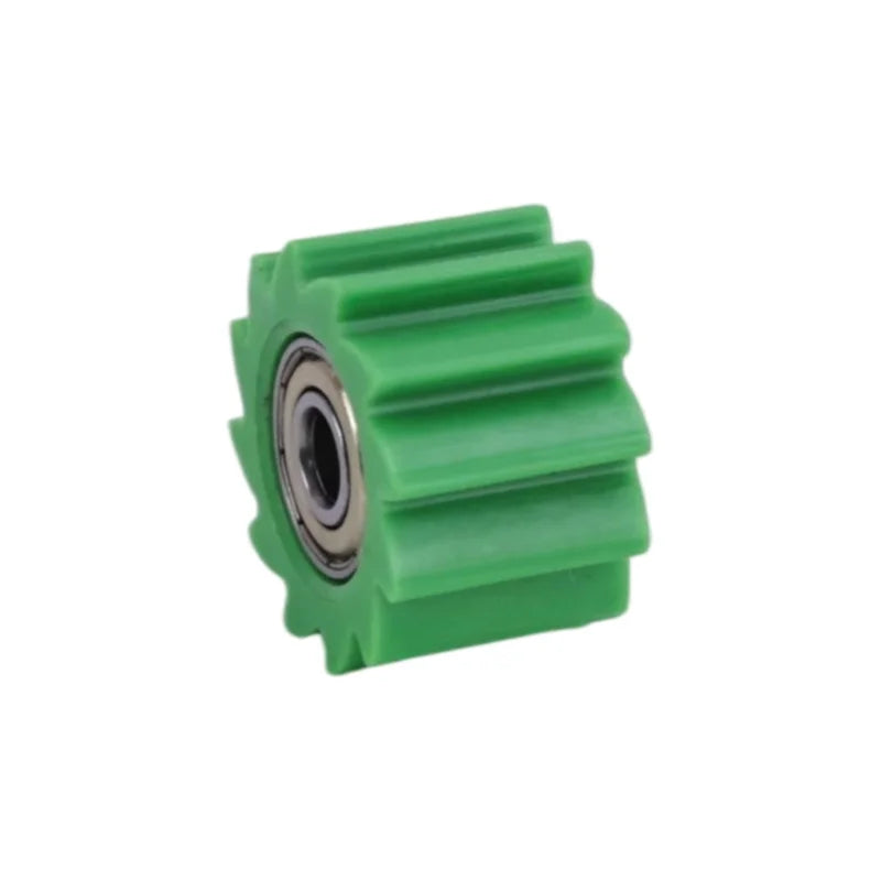 Durable green 8mm off-road motorcycle chain guide wheel, wear-resistant guide accessory part