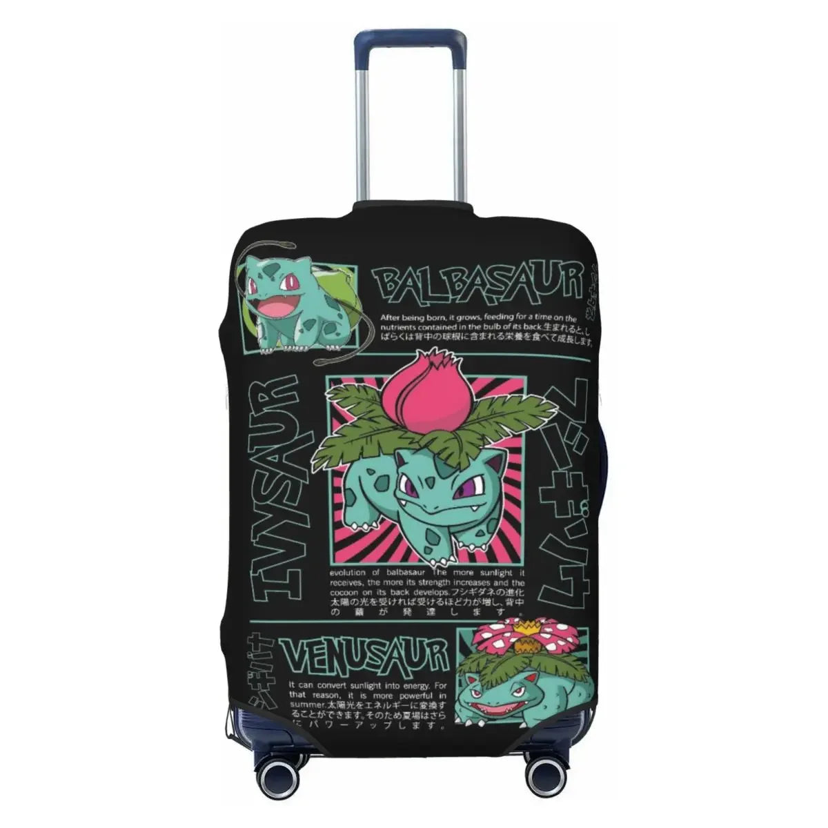 Travel Suitcase Cover P-Pikachizer Elastic Material Fits 18-32 Inch Luggage Durable Anti-Scratch Dustproof Washable Protector