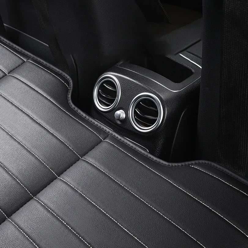 Car Travel Bed for Rear Seat Foldable Sleeping Pad for Car Traveling Wear-Resistant PU Travel Mattress for Suv Sedan