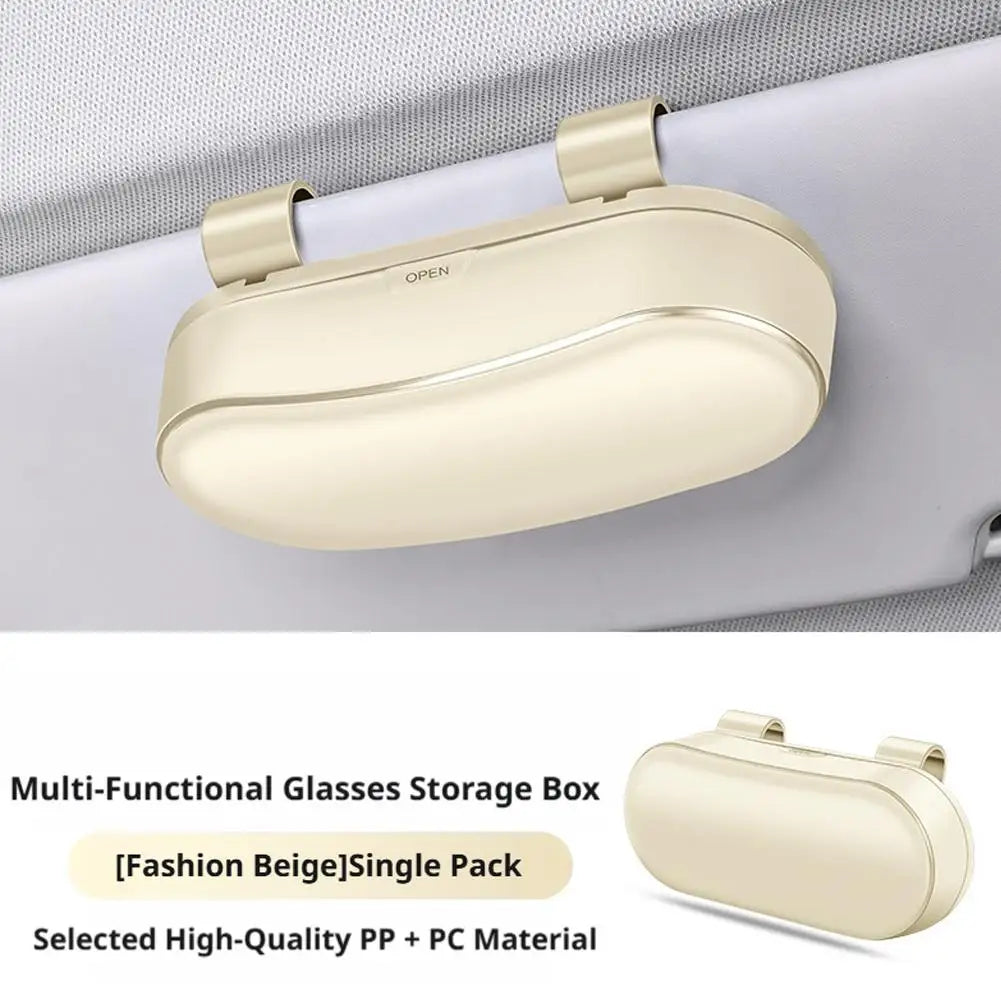 Car Glasses Box Portable Car Glasses Frame Car Driving Glasses Frame Glasses Box Storage Case for Car Accessories