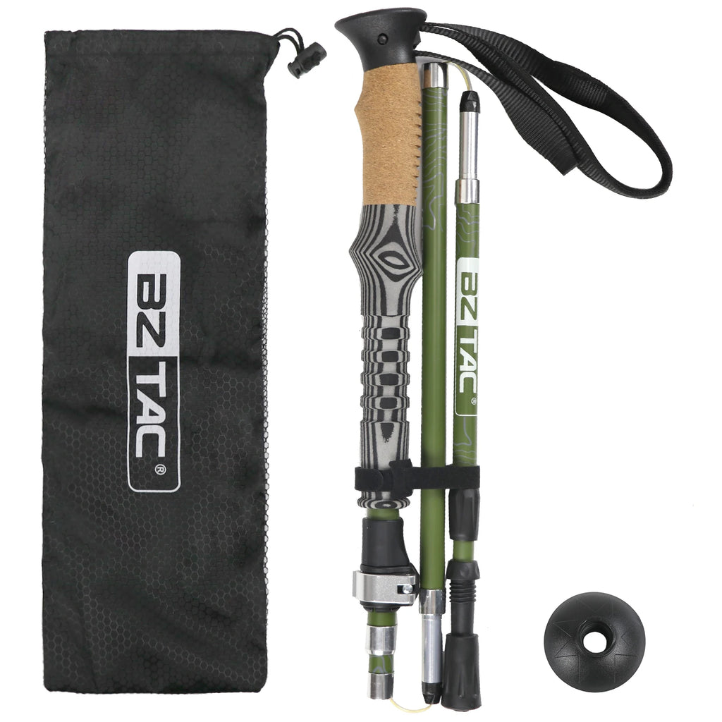 The New Foldable Trekking Pole Is Portable, Easy to Store, Freely Adjustable in Length, Sturdy, Stable, Non-Slip, Shock-Absorbing, and Has Strong Load-Bearing Capacity. It Is a Great Helper for Outdoor Climbing, Hiking, and T