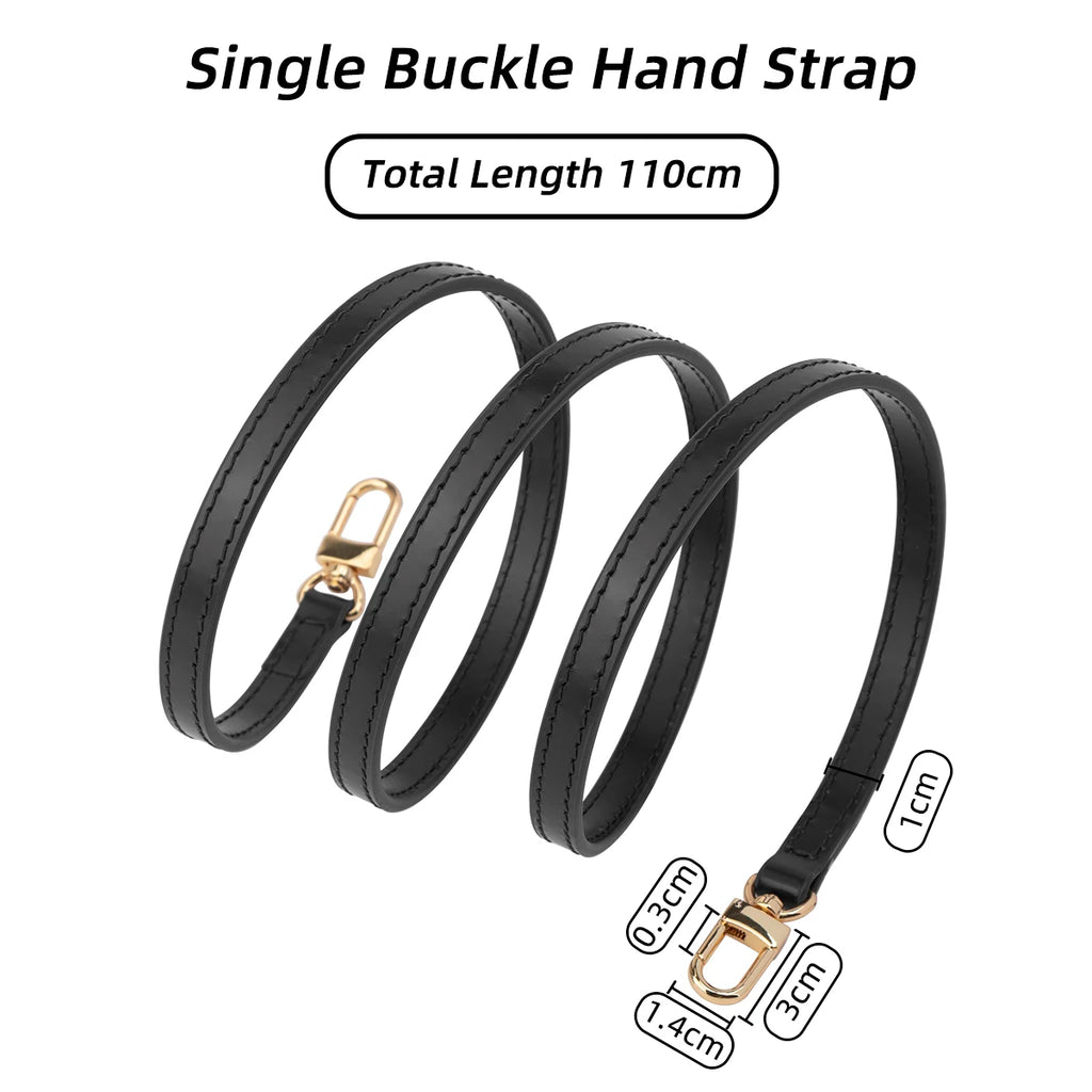 CRAZYSMITH Bag Strap for LV Pochette Acceessories Bags 100% Genuine Leather Shoulder Straps Handbag Belt Replacement Purse Strap