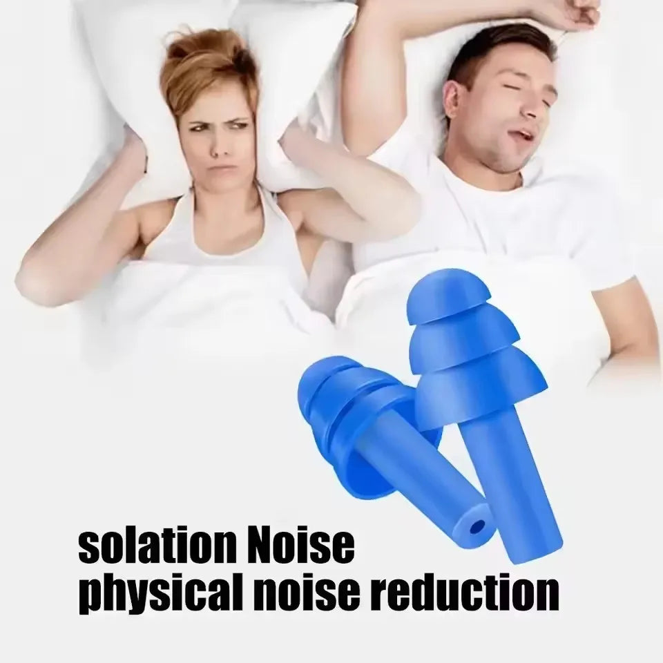 20/1Pair Ear Plugs Sleeping Noise Cancelling Reusable Silicone Sound Block Earplugs Summer Waterproof Swimming Ear Plug With Box