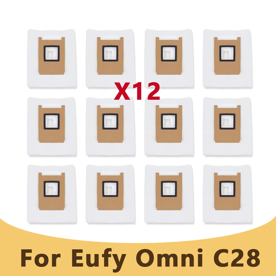 Replacement Parts for Eufy C28 Omni / Eufy C28 Robot Vacuum Cleaner Accessories Main Side Brush HEPA Filter Dust Bag Mop Rollers