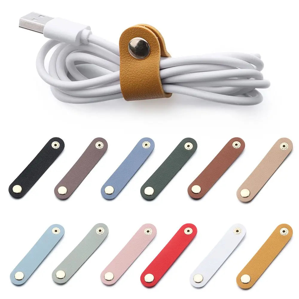 1Pcs Cute Desktop Storage Charger Cable Protector Cable Management Cable Winder Winder Tie Cord Organizer
