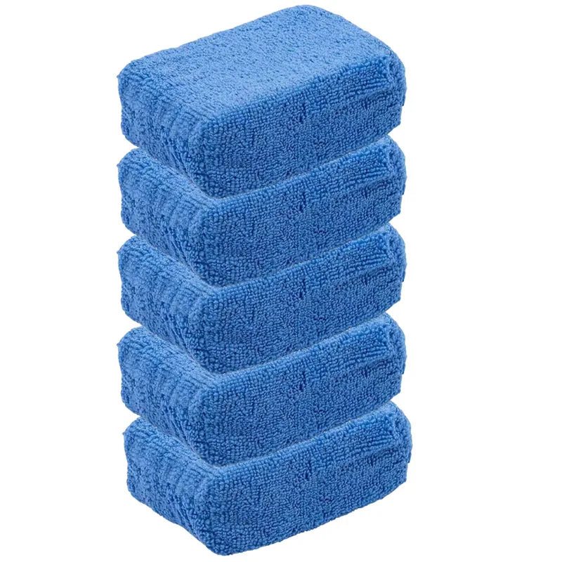 1/20pcs Car Wax Applicator Pads Microfibre Polishing Sponges Soft Auto Detailing Waxing Sponge Cleaning Foam Car Paint Care Pad