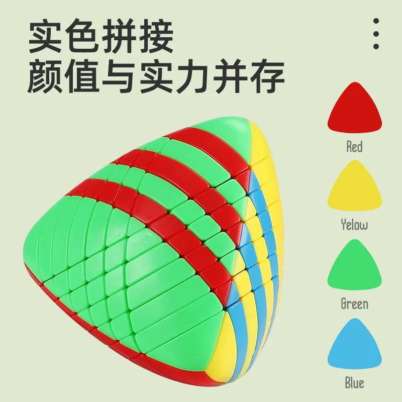 SengSo 10x10 Zongzi Cube 9x9 8x8 Pyramid Cube 234567 Irregular High-difficulty Educational Toy