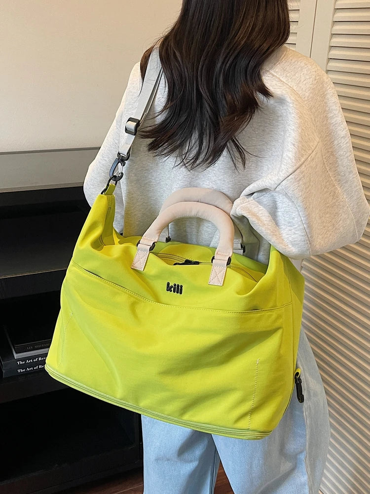 Lightweight Portable Korean Japanese Travel Bag Women's Fitn Bag Materni Bag Ort Trip Handheld Storage Lage Bag
