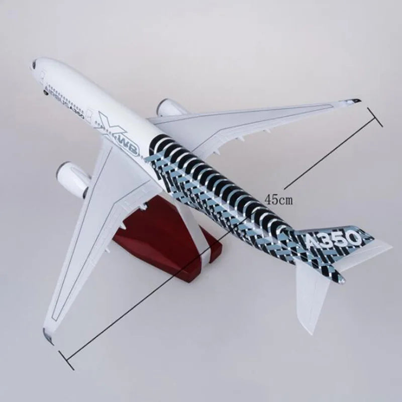Airbus A350 Prototype XWB Airways Model 1/142 Scale 47CM Diecast Resin Airplane with Lights And Wheels for Collection Gifts