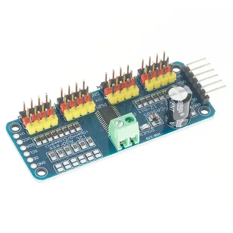PCA9685PW 16 Channel 12-Bit PWM Servo Shield Driver I2C Interface PCA9685 Module For Raspberry Pi