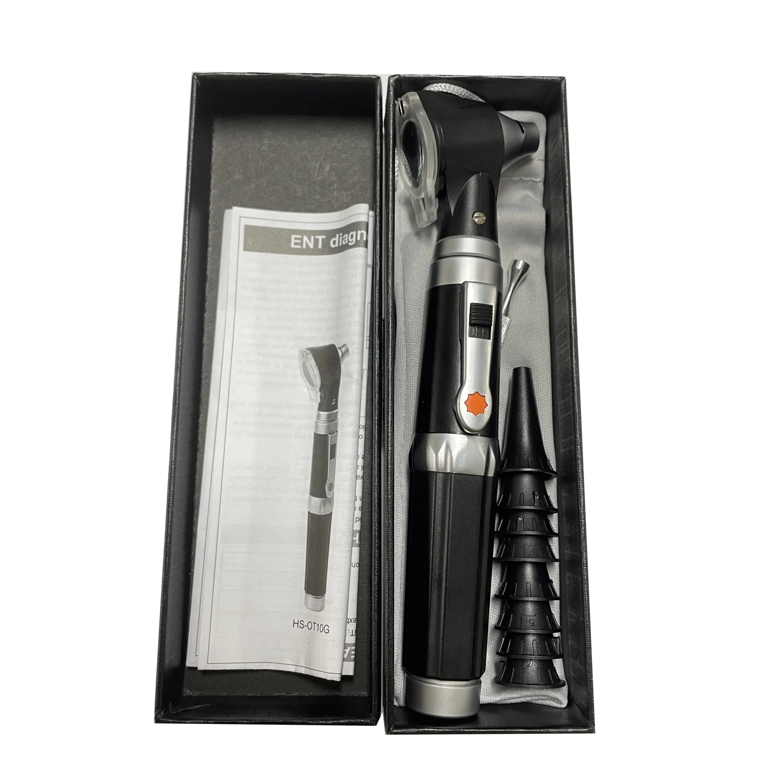 Medical LED Otoscope Ophthalmoscope Ear Care Ear Cleaner Otoscopio Medico Ear Light Scope Set Spotlight Diagnostic Flashlight