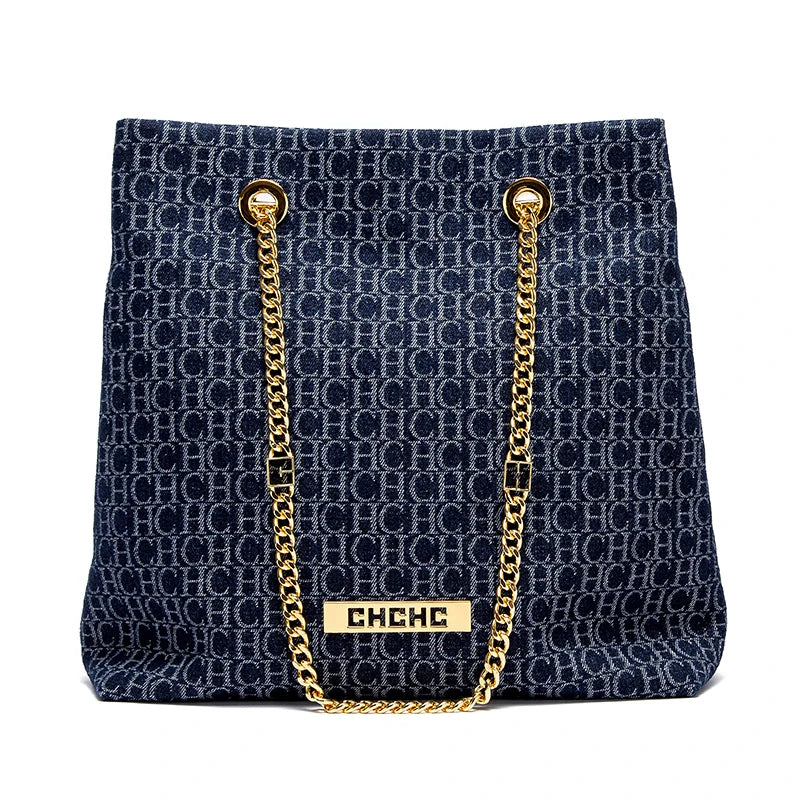 CHCH Women's Tote Bag 2025 New High Quality Chain Bag Women's Shoulder Bag Business Commuter