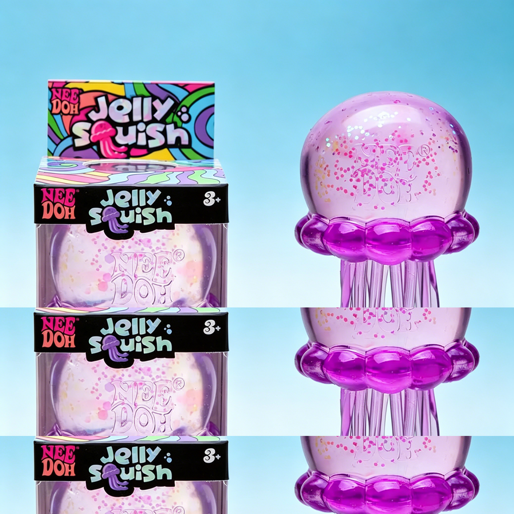 Squishies Nee Doh Jellyfish  Squish Toy Fidget Toy, Water Sensory Soft Jelly Squeeze Stress Relief Fidget Toy Squeeze Blind Box
