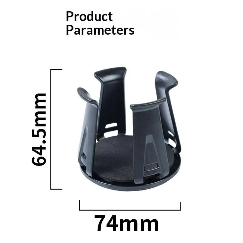 SU 1/2Pcs Car Beverage Holder Adhesive Cup Storage Rack Car Cup Bottle Holder Multifunction Drink Rack Auto Accessories Black