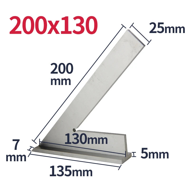 45 Degree Flat Edge Square Ruler For Carpentry Measurment Try Square Carpenter Tools Woodworking Metal Angle Ruler Set Squares