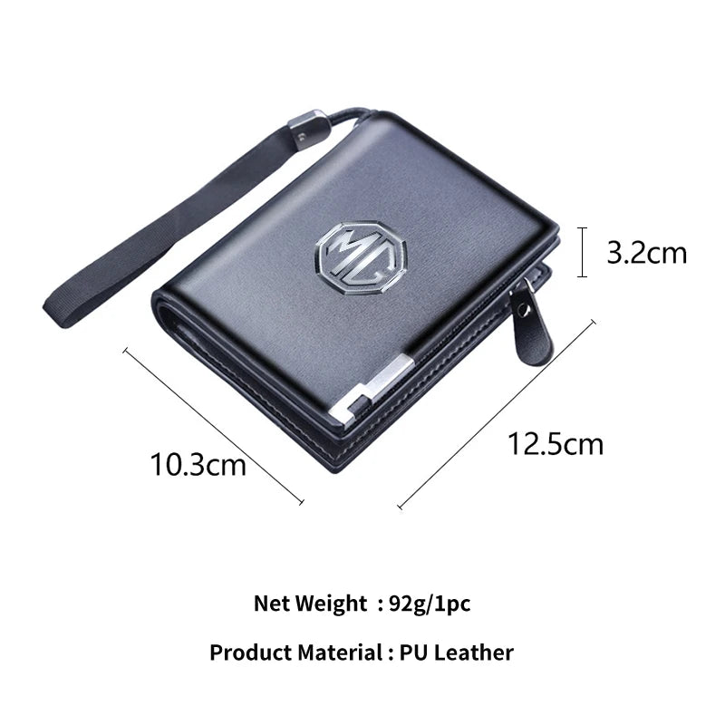 Leather Car Driver License Credit ID Card Holder Case Wallets For Morris Garages MG 6 3 5 7 TF ZR ZS HS GS GT Hector RX5 Gundam