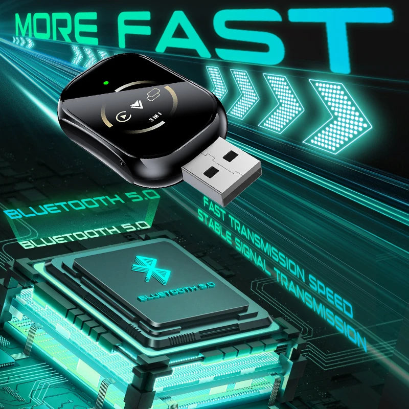 Latest upgraded 3-in-1 wireless Carplay/Android Auto/Mirror Link adapter Iphone , zero latency, car audio upgrade, minimalist design, phone screen mirroring, supports multi app screen mirroring, suitable for most models, supp
