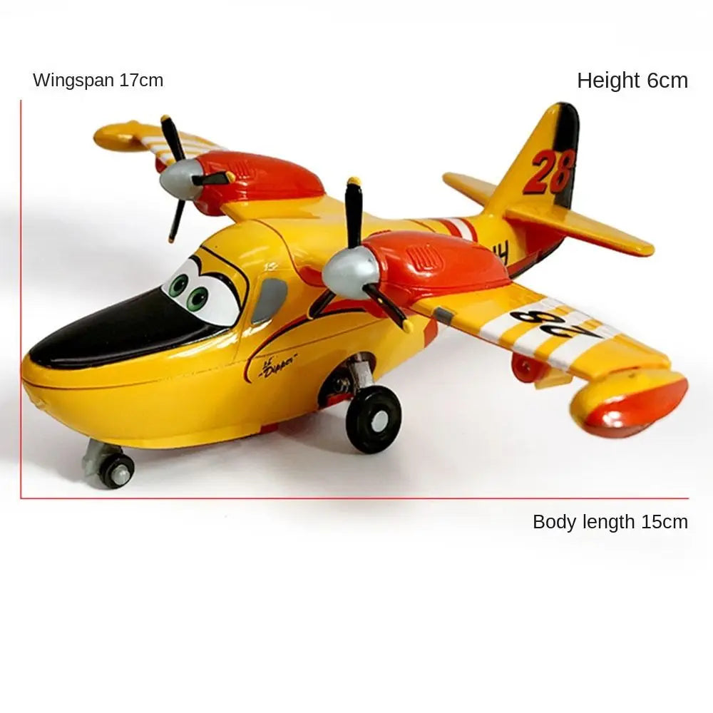 Cute Alloy Pixar Planes Toys Lifelike Cartoon Aircraft mobilization Toys Helicopter Model Toy