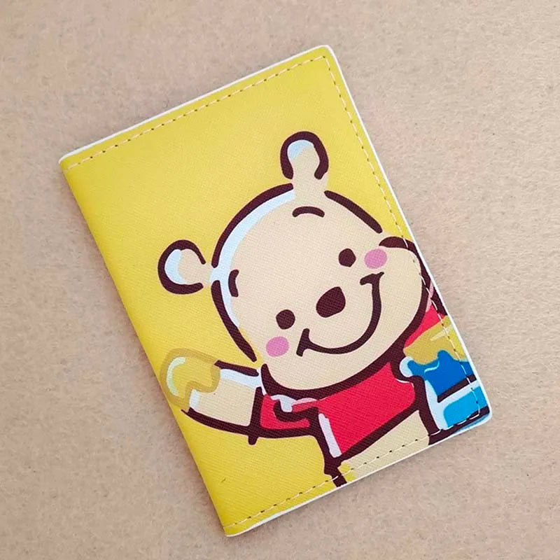2023 Disney Mickey Minnie Mouse Travel Accessories Passport Cover Holder PU Leather Unisex ID Bank Card Holders Wedding Gifts