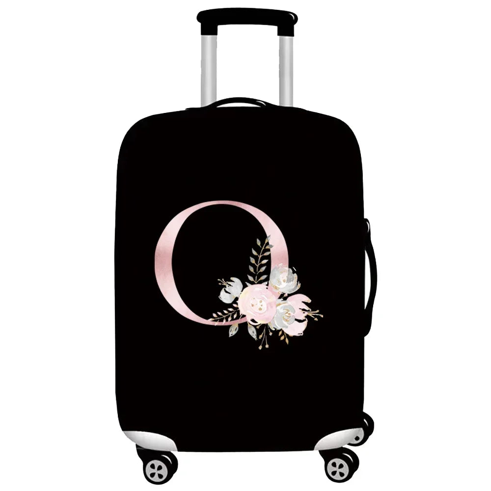 Thick Elastic Luggage Protective Cover Suit for 18-32 Inch Suitcase Covers Trolley Cover Travel Accessorie Pink Flower Series