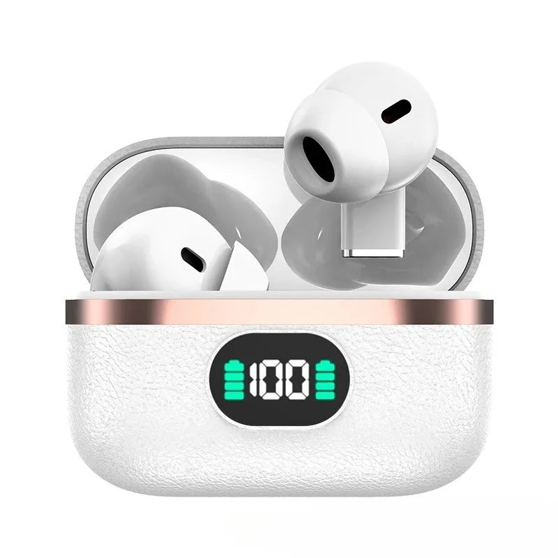 Wireless Earbuds Bluetooth Bone Conduction Earphones Ear Clip Design Touch Control Led Sports Headsets With Mic Headphones