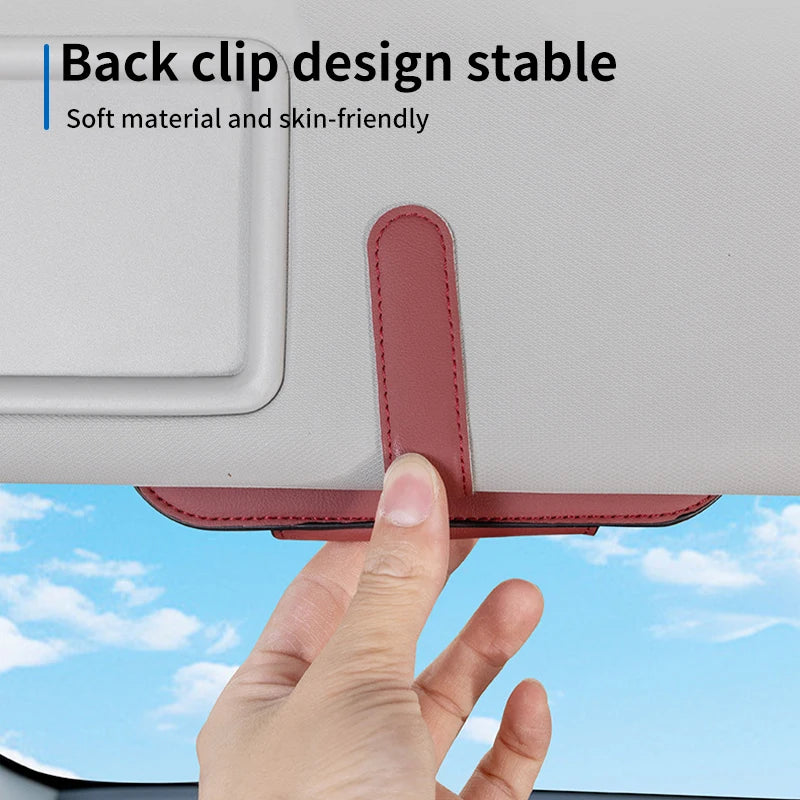 Car Logo Leather Portable Glasses Bag Sunglasses Auto Interior Accessories For Morris Garages MG 6 3 5 7 TF ZR ZS HS GS RX5 RX8