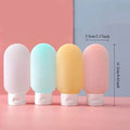 4PCS/Set 60ml Portable Soft Lotion Container Refillable Squeeze Tube Empty Travel Shampoo Bottle for On-the-Go