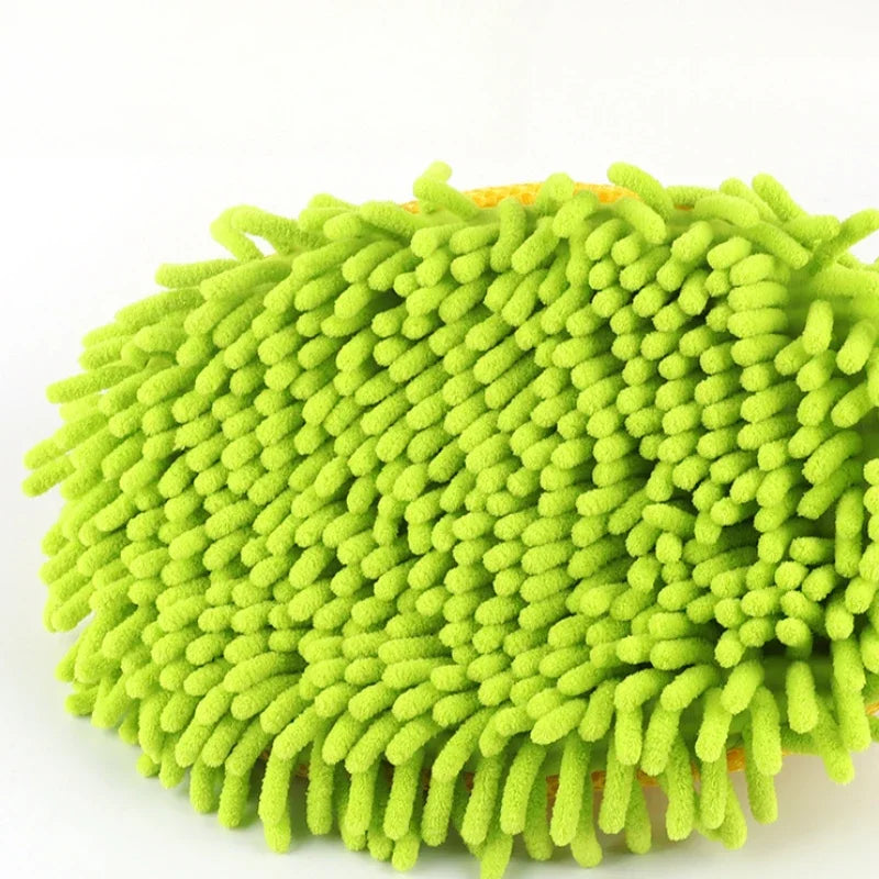 Microfiber Car Wash Brush Mop Mitt with 45" Aluminum Alloy Long Handle Car Cleaning Kit Brush Duster Scratch Free Cleaning Tool