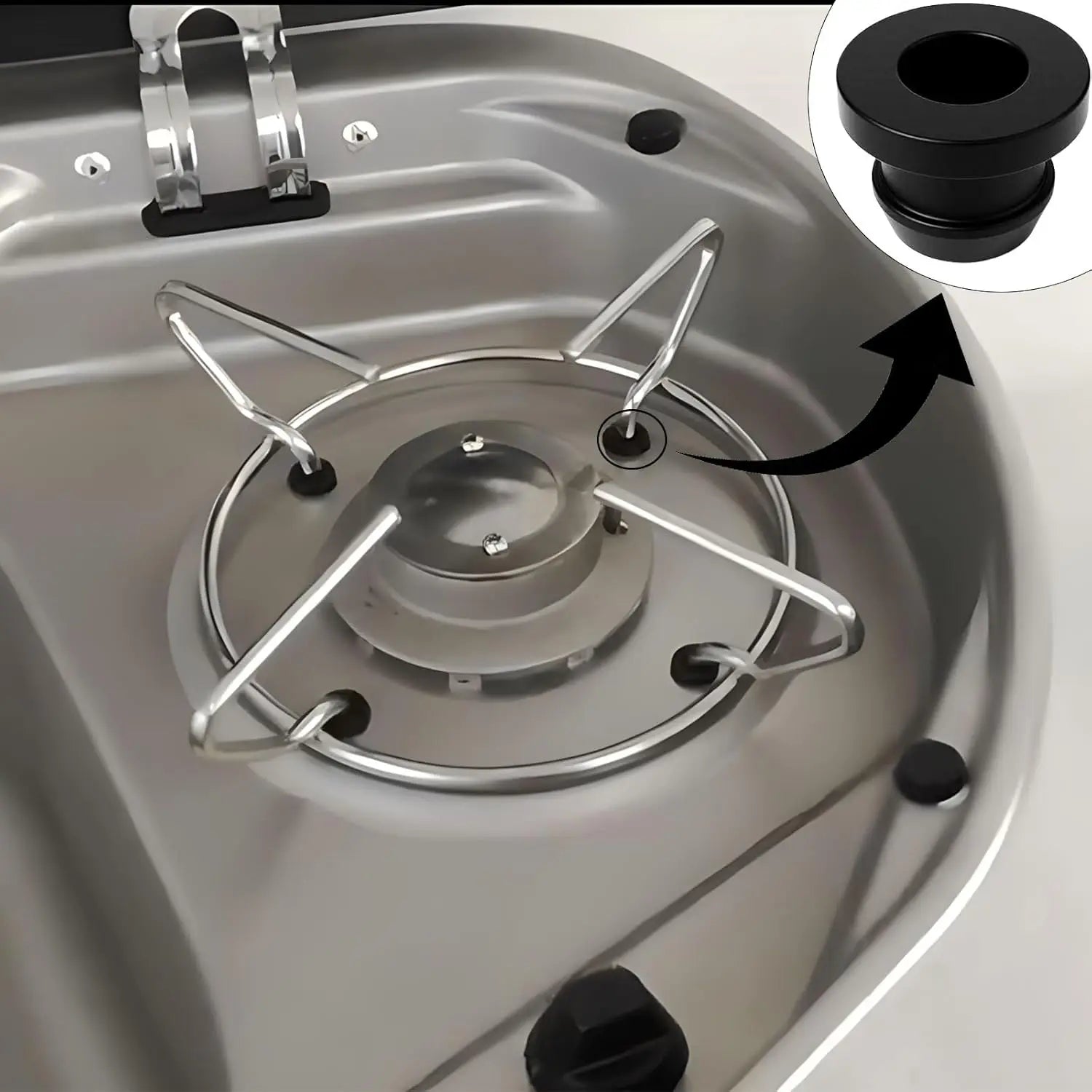 8/16PCS Stoves Rubber Plug Grommet Sleeve Pan Hob For Smev Dometic Motorhome Camper 44990000122 Van Camper Accessories Car Tools