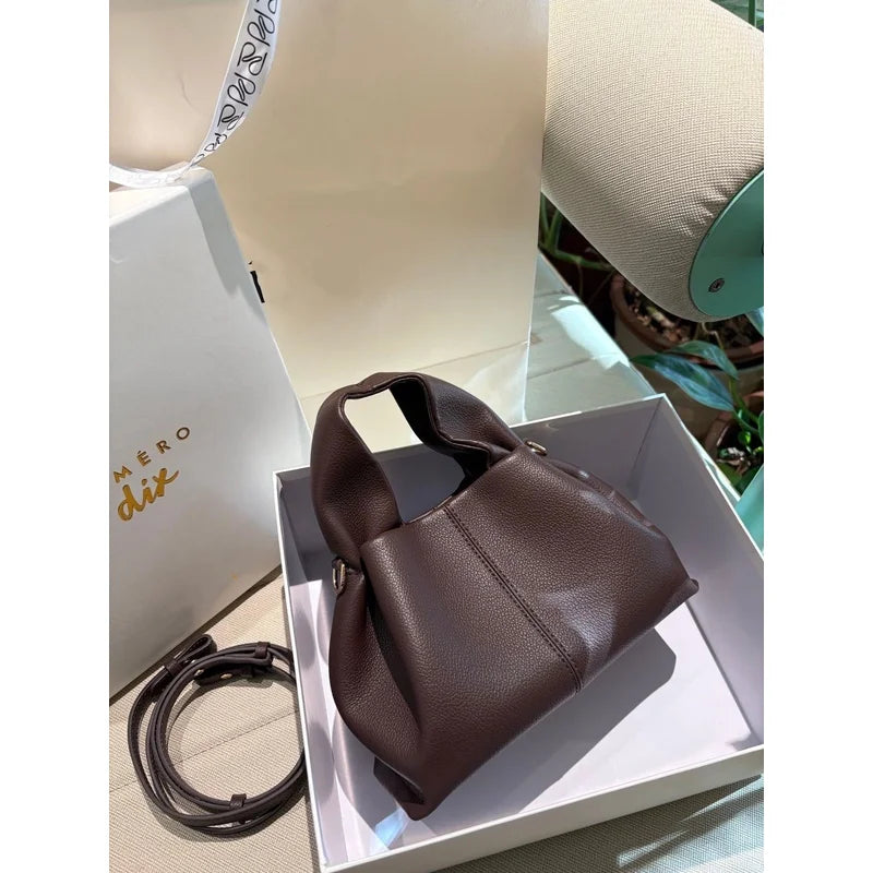 2026 New Cloud Dumpling Bag Unique Design Light Luxury Crossbody Top Handle Shoulder Bag Versatile Work Evening Handbag