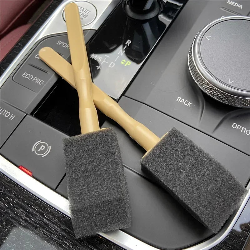 100/1pcs Car Air Conditioner Vent Cleaning Brush Auto Interior Air Outlet Detailing Scrub Sponge Brush Grille Duster Clean Tools