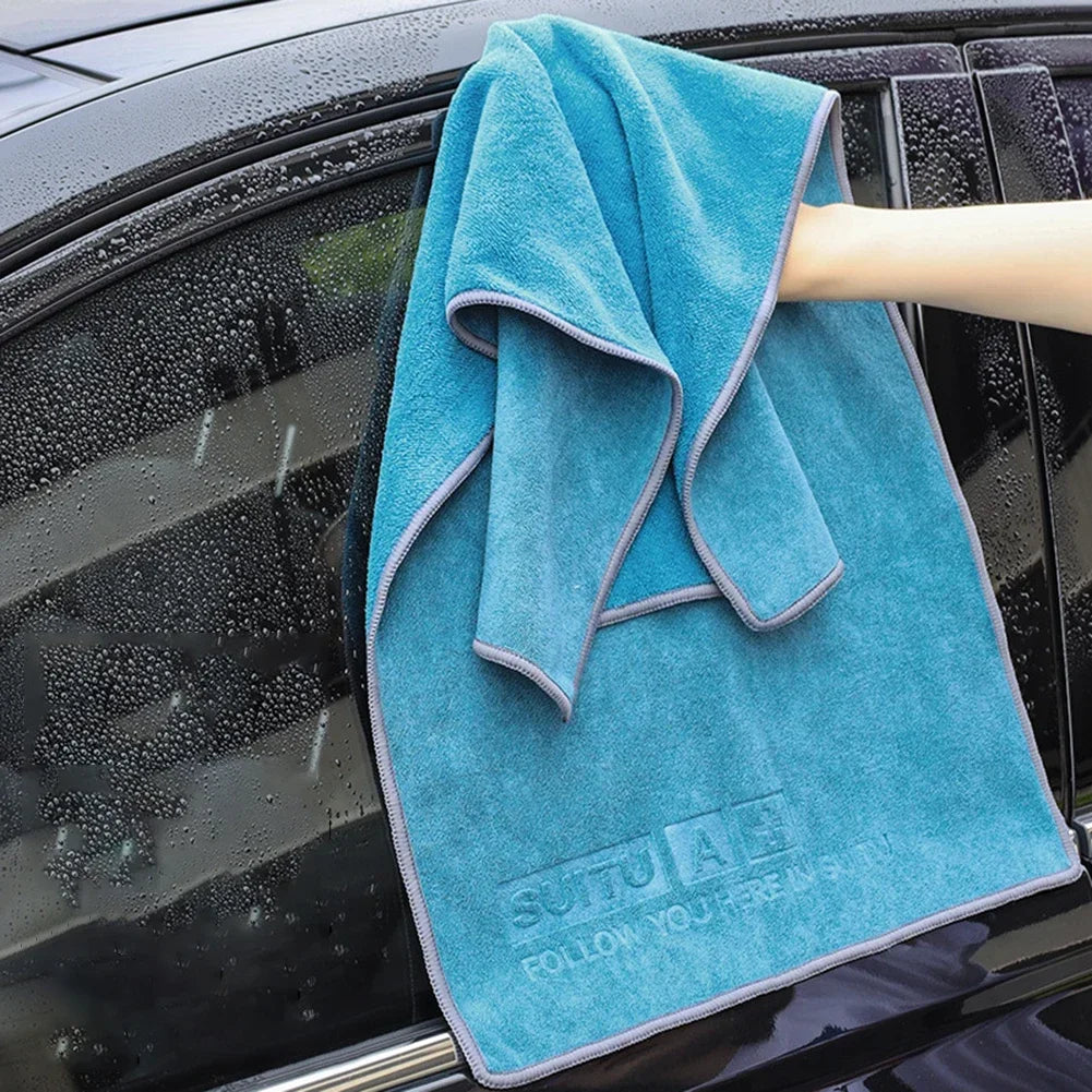 Chamois Leather Coral Fleece Cleaning Towel Soft Drying Cloth Shammy Cleaning Cloth Absorbent Car Body Washing Towels Clean Rags