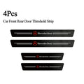 4Pcs/set Car Logo Threshold Strip Door Sill Protectio Sticker For Mercedes Benz A C E Class GLE GLB GLC W205 W212 W213 X253