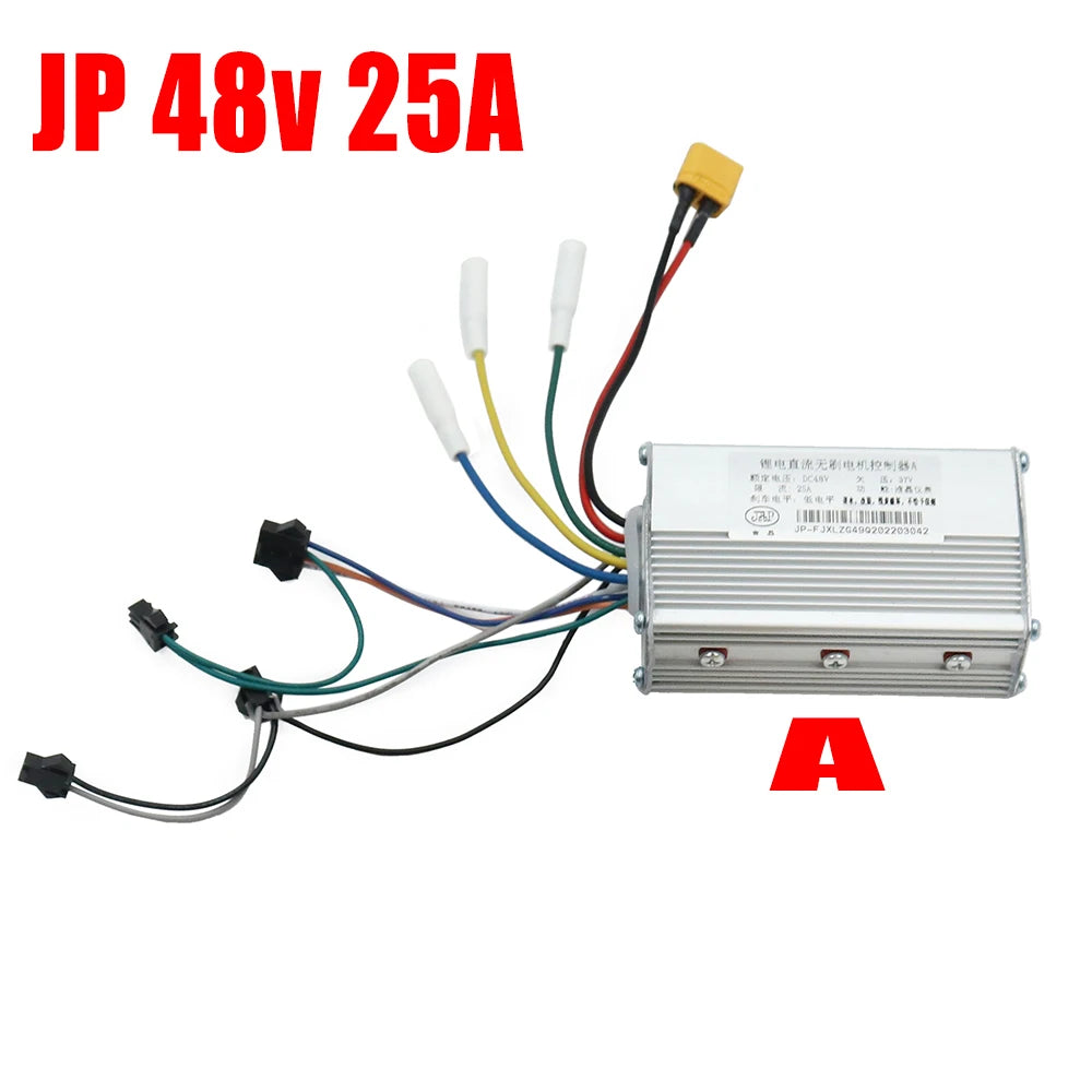 48V25A 52V25A 60V25A JP Ebike Electric Bicycle Scooter Controller Dual Drive LCD Display Brushless DC Dual Drive Controller