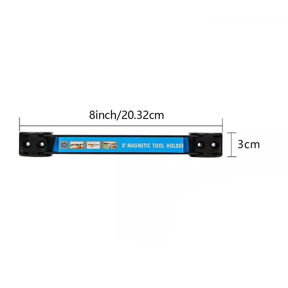 8/12/18/24Inch Strong Magnetic Tool Holder Heavy Duty Magnetic Tool Bar Strip Space Saving Storage Rack for Workshop Garage Home