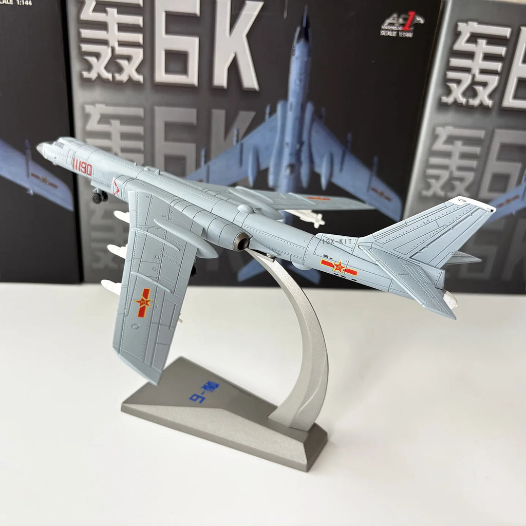 1: 144 Scale Diecast Chinese Air Force H6K Aircraft Models Alloy Strategic Fighter For Children Toy Planes Gifts Room Decoration