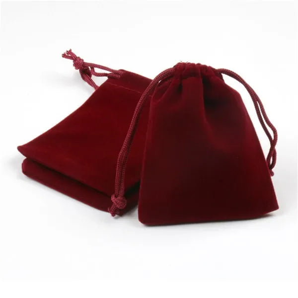 10Pcs/set Short Plush Dice Bag  Drawstring Bags For Tarots Card Jewelry Board Games RPG Game Dice High-grade Flannel Packet