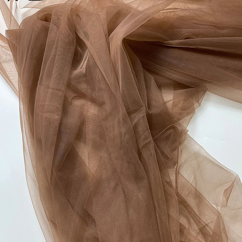 Burnt Orange Soft Tulle Fabric - Wedding Decor Curtains, Chair Covers, Tutu Skirts & DIY Crafting Mesh Material