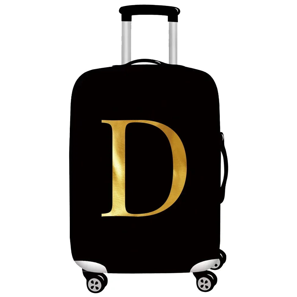 Luggage Cover Stretch Fabric Suitcase Protector Baggage Dust Cover Suitable 18-32 Inch SuitcaseTravel Organizer letter Series