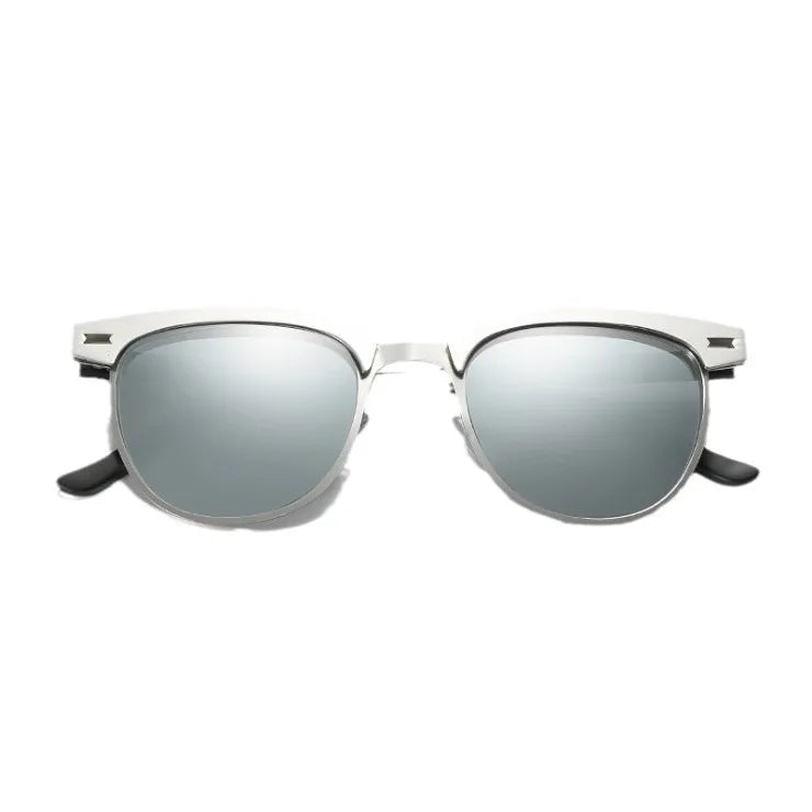 Polarizing Sunglasses Men Small Round Frame Retro Flow Sun Protection UV Glasses Sports Outdoor Travel Eyewear T248