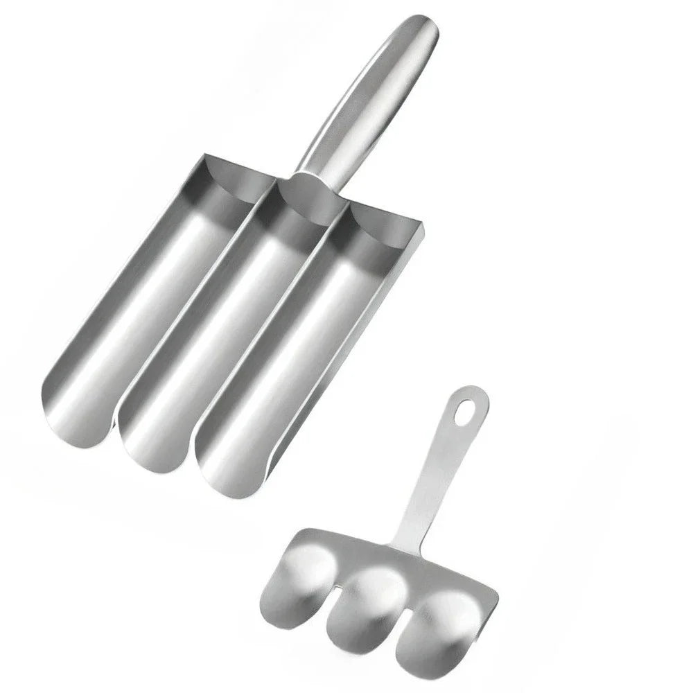 1Pcs Stainless Steel Falafel Scoop Meatball Maker Durable Kitchen Tool Spring Design Nonstick Falafel Mold for Cooking Gadgets