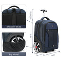 RUCYEN Rolling Luggage Backpack With Wheels Travel Suitcases Large Capacity Trolley Bags Multifinonal Backpack Laptop Bags