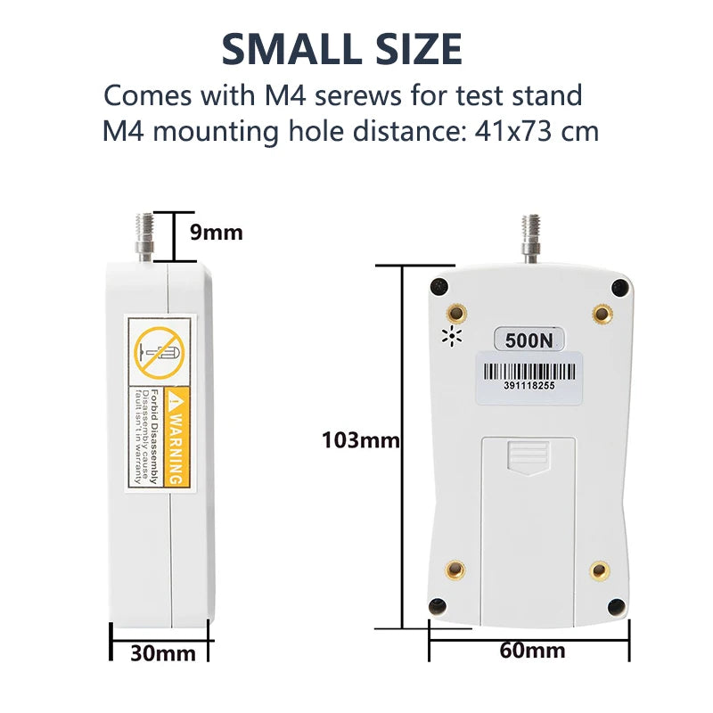 Digital Force Gauge High-Precision Push-Pull Meter for Tension & Compression Testing (N, kg, lb, oz) With Backlight 5N/300N/500N