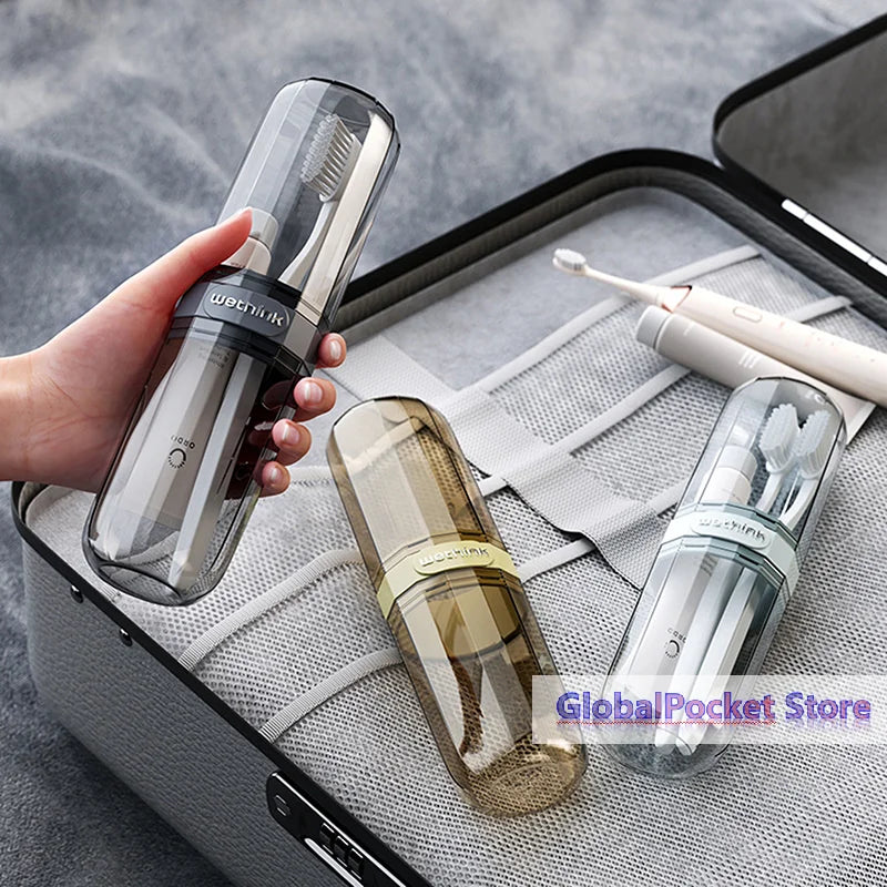 [TG823]Toothbrush Storage Box Portable Mouthwash Cup Toothpaste Storage Box Toiletry Set Travel Supplies Portable Toothbrush Cup